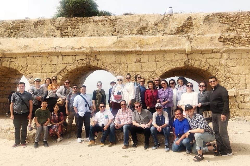 Ancient columns at a biblical site